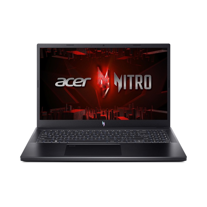 Лаптоп Acer Nitro 5, ANV15-51-72K9, Intel Core i7-13620H (up to 4.90 GHz, 24MB), 15.6" FHD IPS SlimBezel 144Hz, 16GB DDR5, 1024GB PCIe NVMe SSD, GeForce RTX 3050 6GB GDDR6, INTEL 2X2 AX+BT, HD Cam, FP, KB Backlight, No OS, Black - NH.QNCEX.008