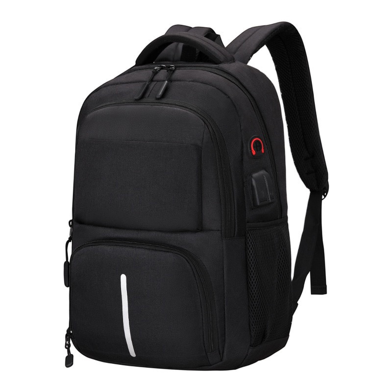 Rucsac laptop, zhuoqiao, Textil, USB, Negru