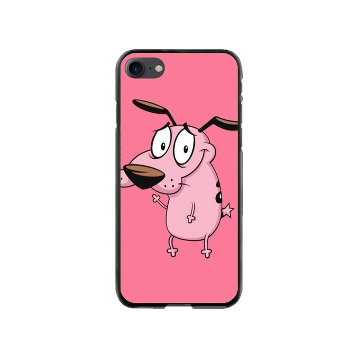 Husa personalizata HQPrint si Folie de Silicon pentru Apple iPhone SE 2020, model Courage, multicolor, S1D1M0063