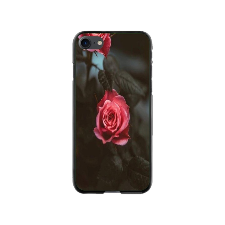 Husa personalizata HQPrint pentru Apple iPhone SE 2020, model Flowers #11, multicolor, S1D1M0156