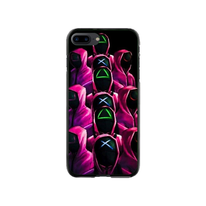Персонализиран калъф за плуване и силиконов калъф за Apple iPhone 8 Plus, модел Squid Game #8, многоцветен, S1D1M0180
