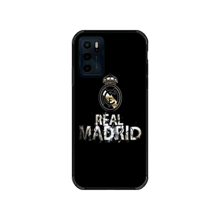 Персонализиран калъф за плуване и силиконово фолио за OPPO A16, Реал Мадрид модел №2, многоцветен, S1D1M0154