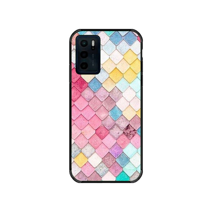 Husa personalizata HQPrint pentru Motorola Moto G42, model Color Scales, multicolor, S1D1M0258