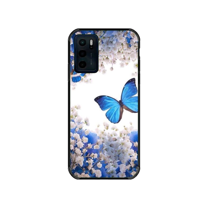 Husa personalizata HQPrint pentru Motorola Moto G42, model Butterfly #4, multicolor, S1D1M0041