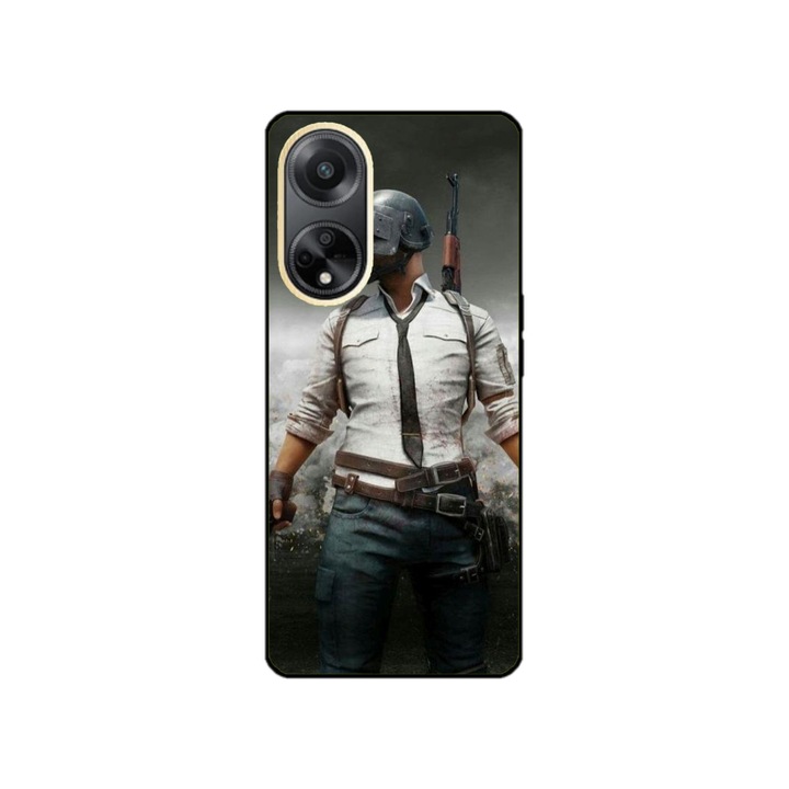 Персонализиран калъф за плуване и силиконово фолио за OPPO Reno8 T, PUBG модел №1, многоцветен, S1D1M0214