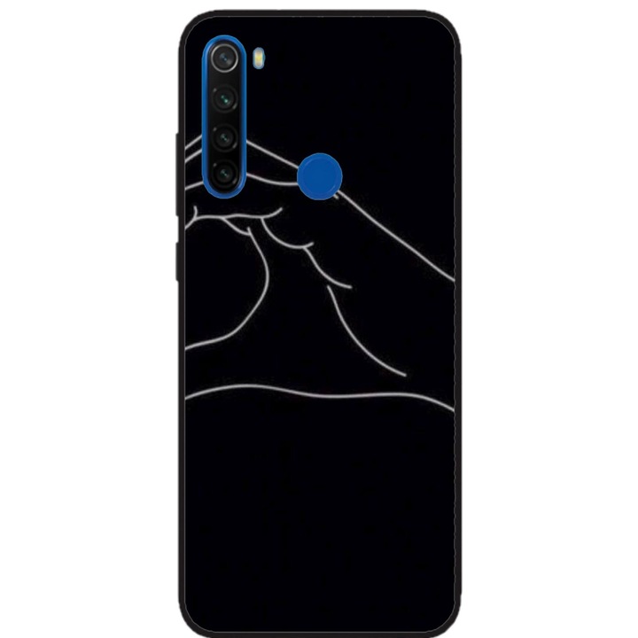 Husa personalizata HQPrint si Folie de Silicon pentru Xiaomi Redmi Note 8, model Foreverand Always #2, multicolor, S1D1M0095