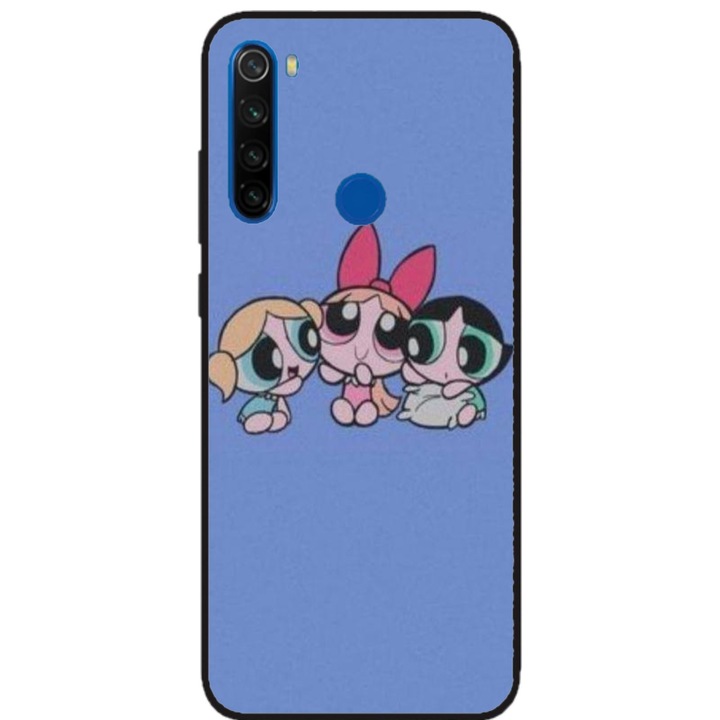 Husa personalizata HQPrint pentru Xiaomi Redmi Note 8, model Powerpuff Girls, multicolor, S1D1M0135
