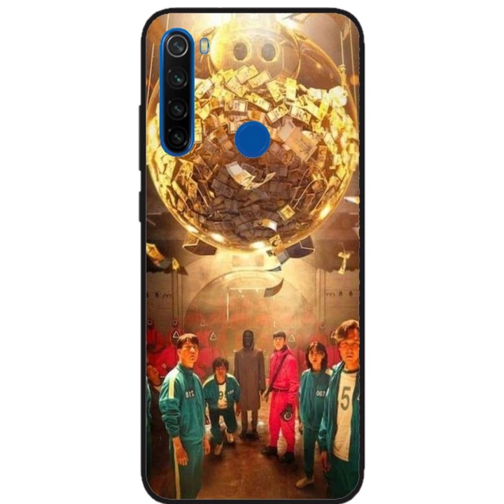 Husa personalizata HQPrint pentru Xiaomi Redmi Note 8T, model Squid Game #11, multicolor, S1D1M0183