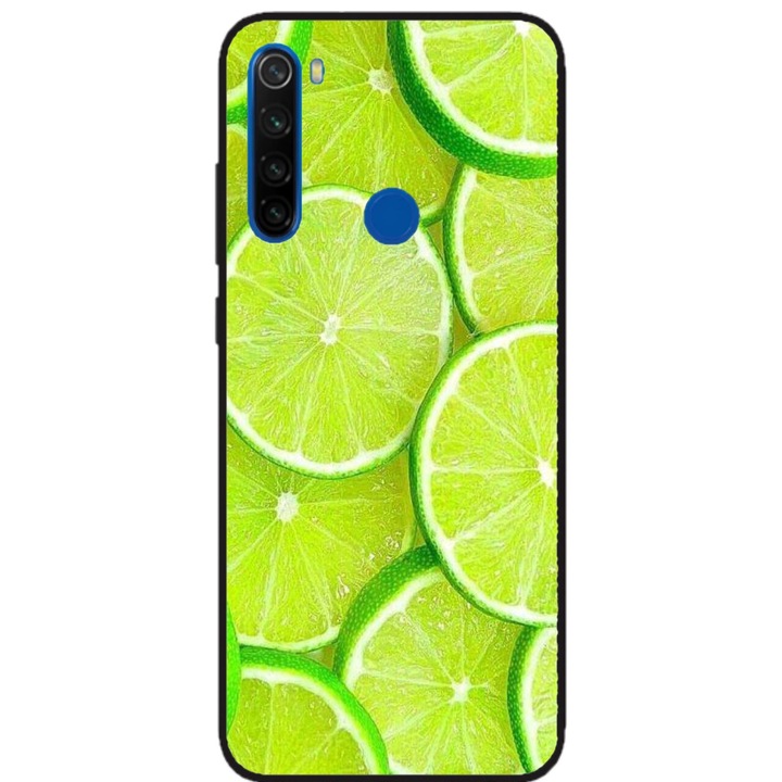 Husa personalizata HQPrint pentru Xiaomi Redmi Note 8T, model Lime, multicolor, S1D1M0253
