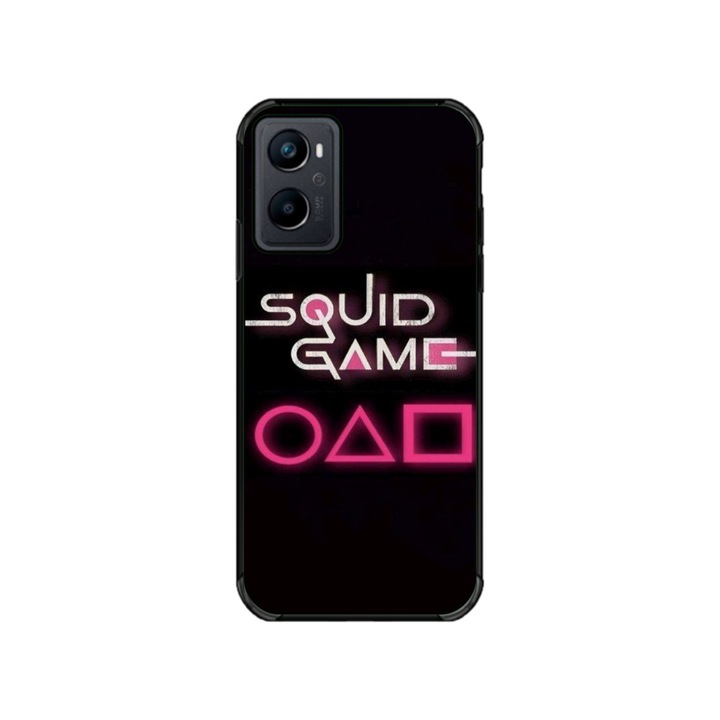 Персонализиран калъф за плуване и силиконово фолио за OPPO A76, модел Squid Game #4, многоцветен, S1D1M0176
