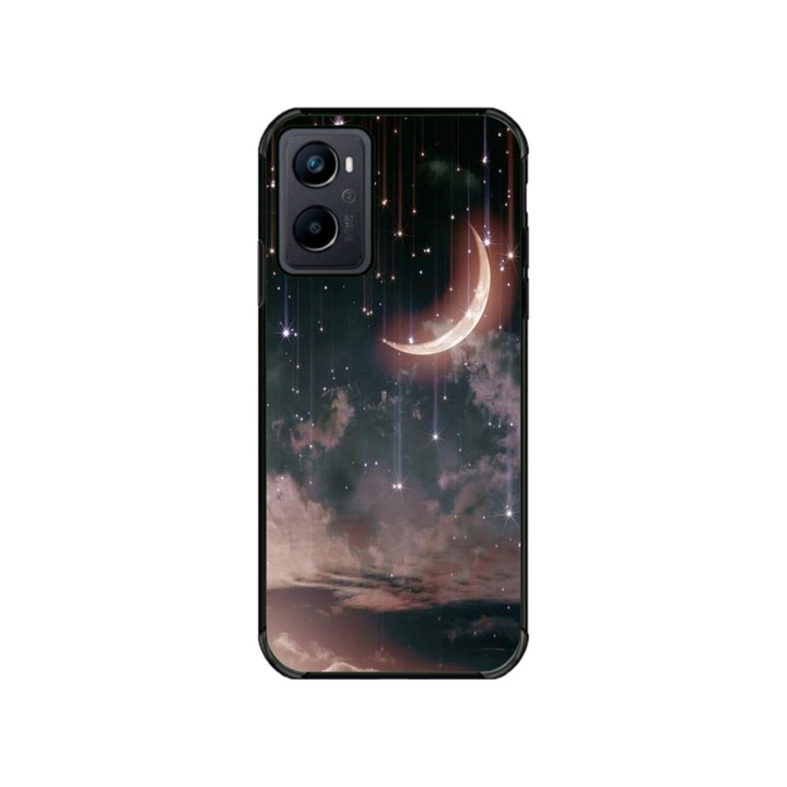 Husa personalizata Swim Case pentru OPPO A76, model Falling Stars, multicolor, S1D1M0269