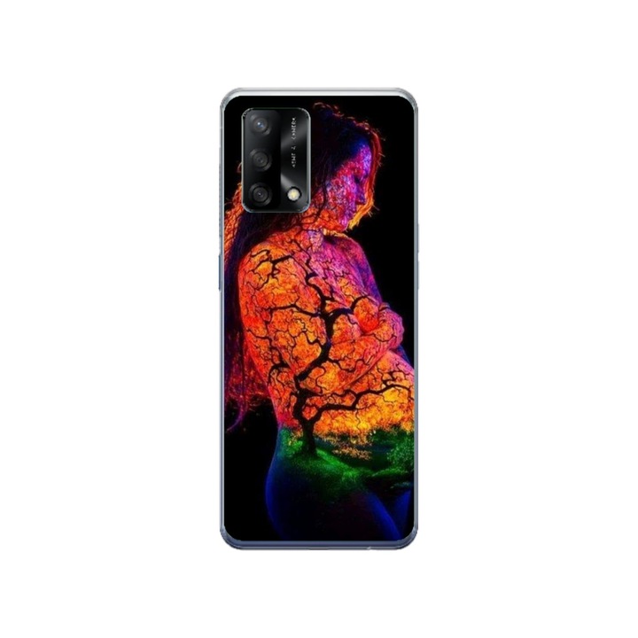Husa personalizata Swim Case pentru OPPO A74, model Colorful #7, multicolor, S1D1M0324