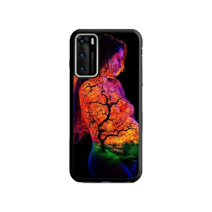 Custom HQPrint Cover и Silicone Foil за Huawei P40 Pro, модел Colorful #7, многоцветен, S1D1M0324