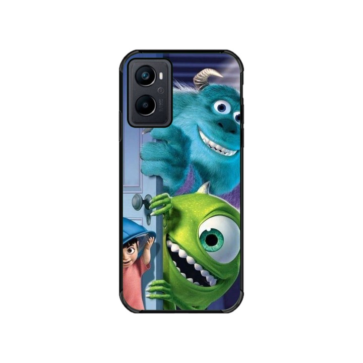 Персонализиран калъф за плуване и силиконово фолио за OPPO A36, модел Monster INC, многоцветен, S1D1M0127