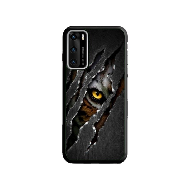 Husa personalizata HQPrint pentru OPPO Reno6 Pro 5G, model Hidden Tiger, multicolor, S1D1M0332