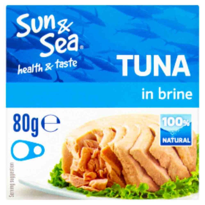 Sun & Sea darabos tonhalkonzerv saját lében, 80 g