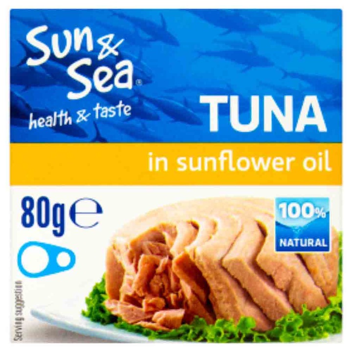 Sun & Sea napraforgóolajos tonhalkonzerv, 80 g