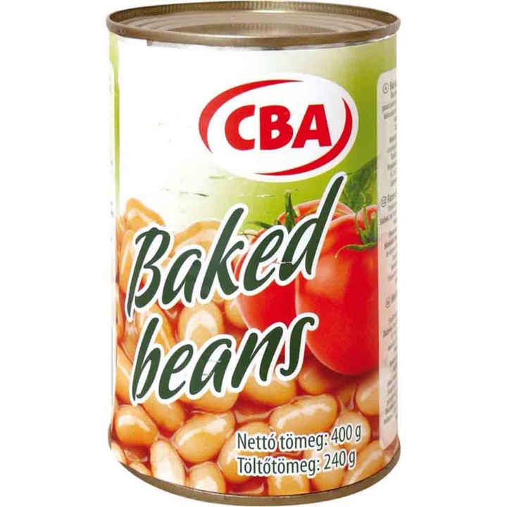 Fasole Boabe Cba Alba in Sos de Tomate, 400 g