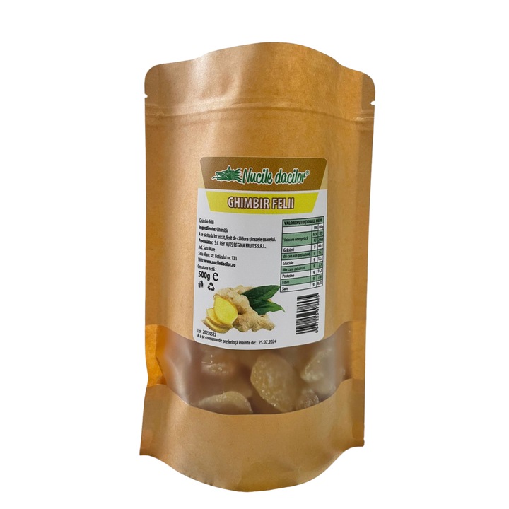 Kandírozott gyömbér szeletek 500 g