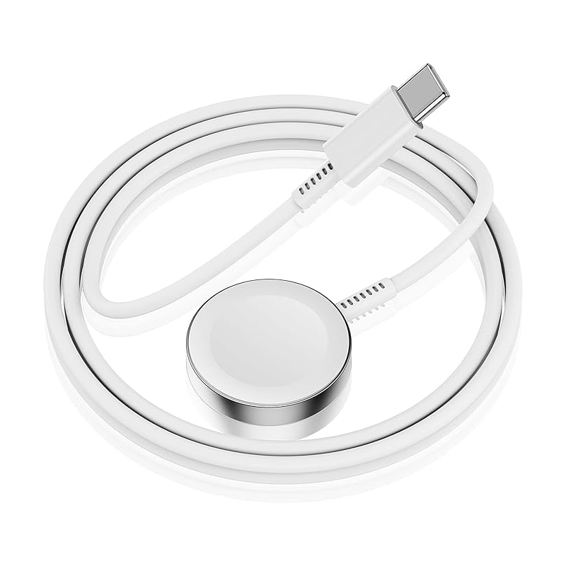 Зарядно за смарт часовник, USB-C, за Apple Watch, бяло - eMAG.bg