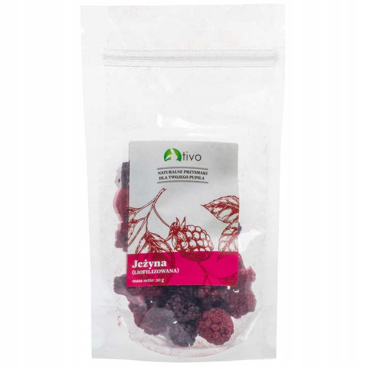 Mure liofilizate pentru rozatoare, Tivo, 20 gr