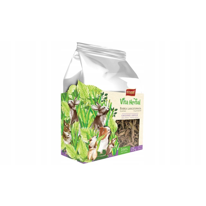 Prajitura pentru rozatoare, babka lancetowata uscata cu frunze de afin 75g Vita Herbal