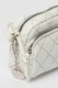 Tamaris, Geanta crossbody de piele ecologica Anastasia, Alb, Gri inchis