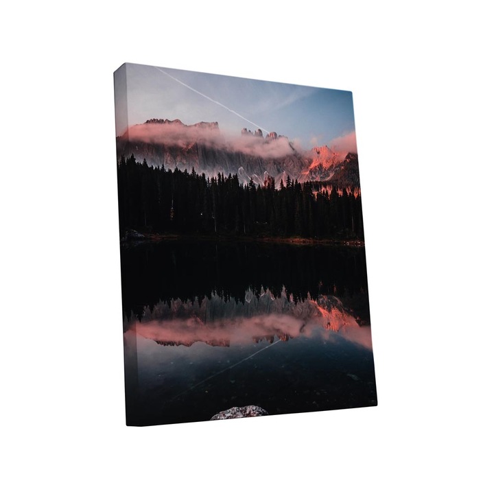 Tablou canvas Intelli®, Decoratiuni moderne pentru Living, Dormitor, Mountain Lake, A1292, 120x90 cm