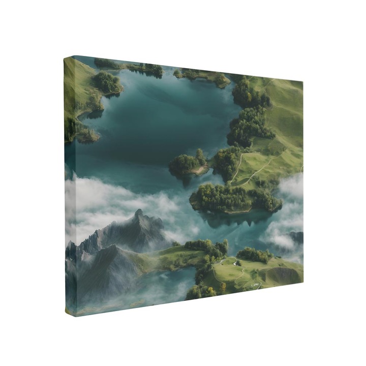 Tablou canvas Intelli®, Decoratiuni moderne pentru Living, Dormitor, Munti, F1440, 110x170 cm