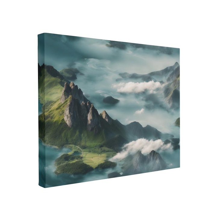 Tablou canvas Intelli®, Decoratiuni moderne pentru Living, Dormitor, Munti, F1442, 90x130 cm