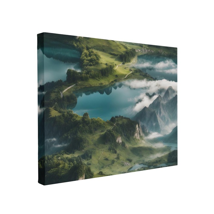 Tablou canvas Intelli®, Decoratiuni moderne pentru Living, Dormitor, Munti, F1445, 110x170 cm