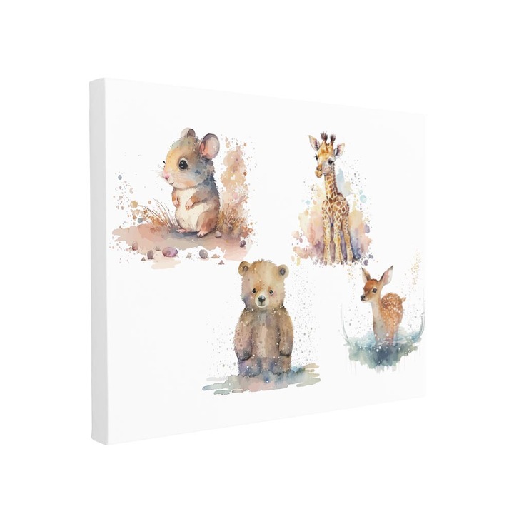 Tablou canvas Intelli®, Decoratiuni moderne pentru Living, Dormitor, Animale Pentru Micuti, F1462, 45x70 cm