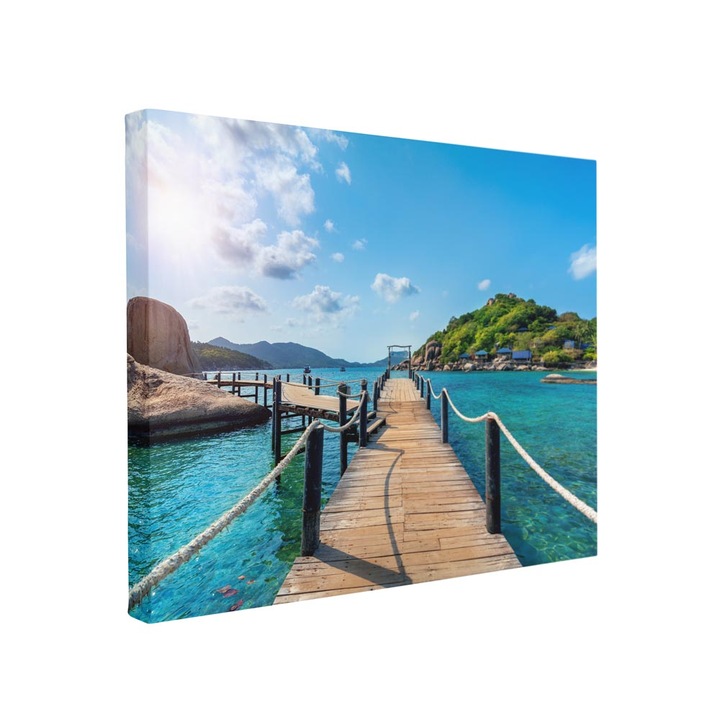 Tablou canvas Intelli®, Decoratiuni moderne pentru Living, Dormitor, Paradise, F1491, 45x70 cm