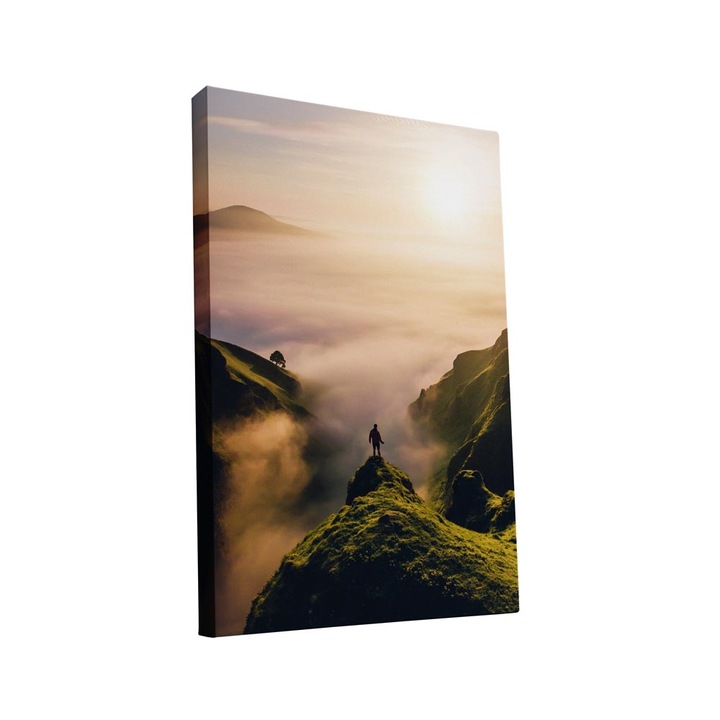 Tablou canvas Intelli®, Decoratiuni moderne pentru Living, Dormitor, Mountain View, AH1306, 160x90 cm