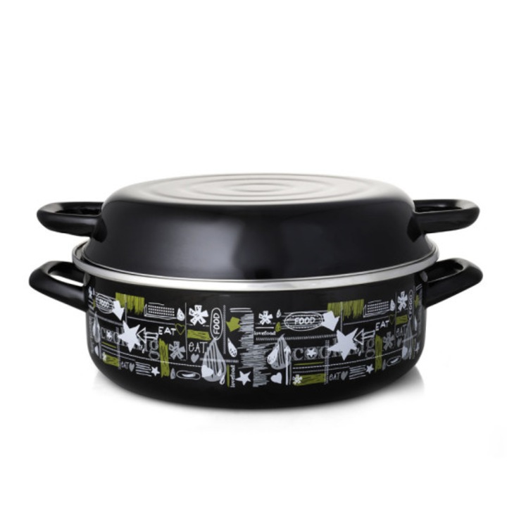 Cratita emailata 2 in 1 Metalac