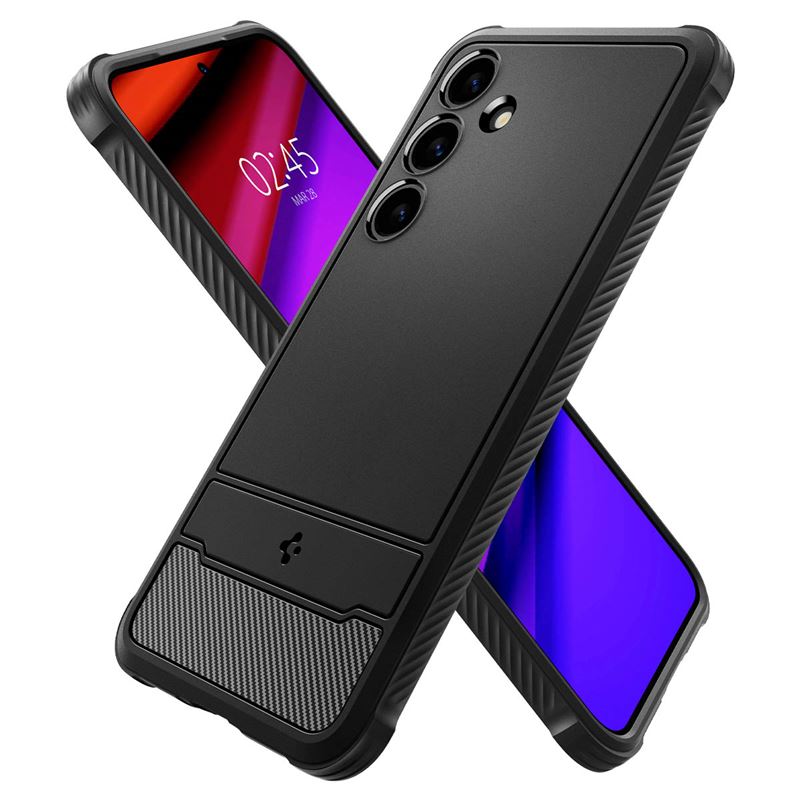 Carcasa Spigen Rugged Armor compatibila cu Samsung Galaxy S24 Plus Matte Black