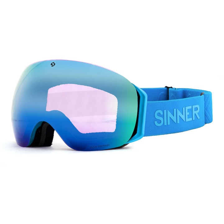 Ochelari Ski si Snowboard SINNER Avon, Albastru Mat, Unisex
