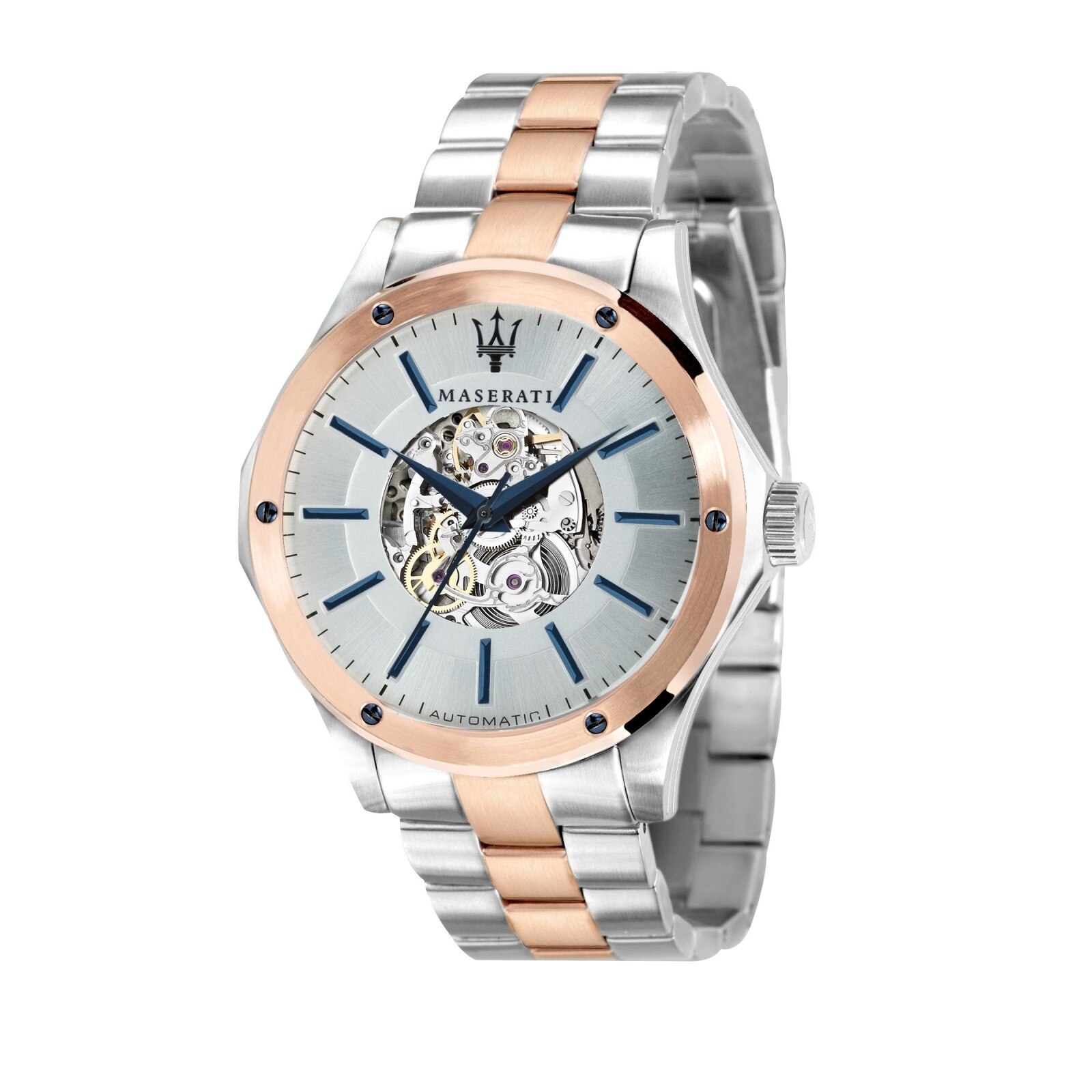 Ceas barbatesc Maserati R8823127001, Circuito, Argintiu/Rose Gold