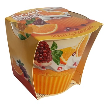 Lumanare Fruit Muffins Orange & Pomegranate, 115 gr Lumanare Fruit Muffins Orange & Pomegranate, 115 gr