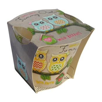 Lumanare Funny Owls Wild Berries, 115 gr Lumanare Funny Owls Wild Berries, 115 gr