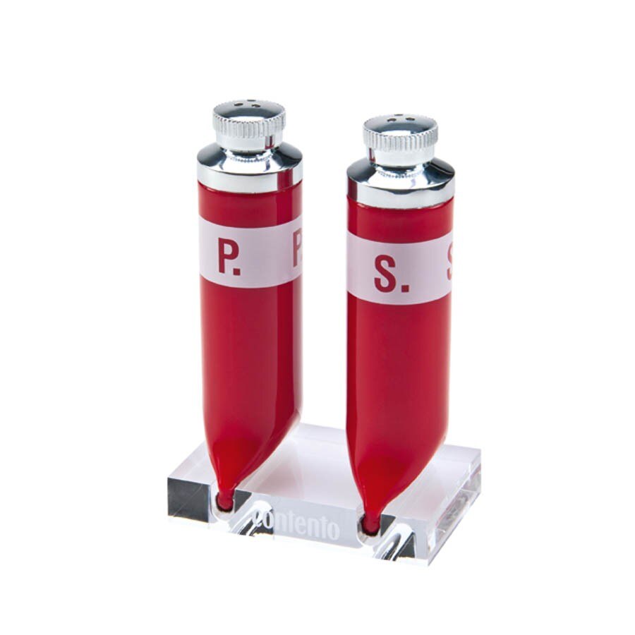 Set pentru piper si sare - rosu