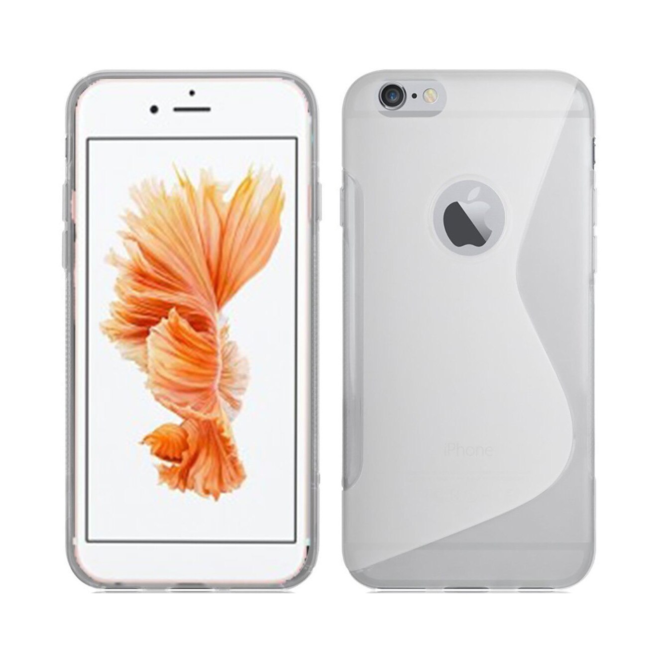 Carcasa Husa de protectie Apple iPhone 7 S-line, Semi-Transparent