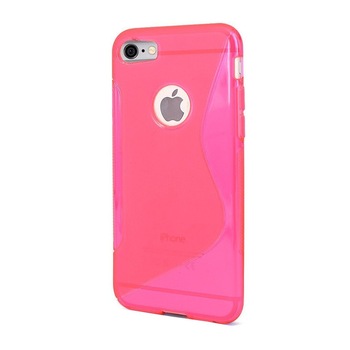 Carcasa Husa de protectie Apple iPhone 7 S-line, Pink Carcasa Husa de protectie Apple iPhone 7 S-line, Pink
