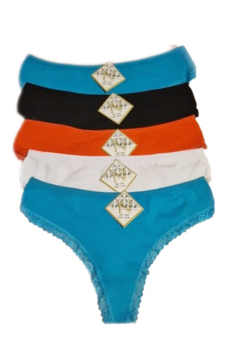 Chiloti dama, set 5 bucati diferite culori, 3xl