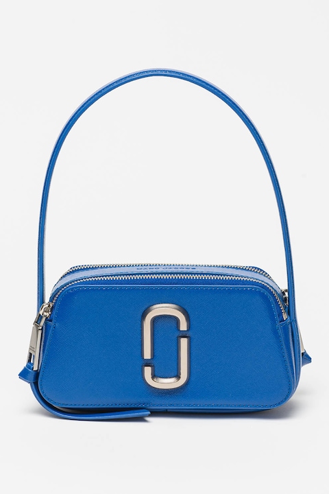Marc Jacobs, Geanta din piele saffiano The Slingshot, Albastru