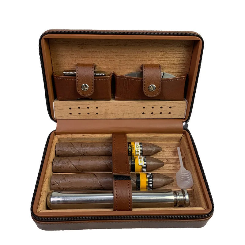 Szivar Humidor Fa Hordozhat 127x77x20mm Barna eMAG.hu