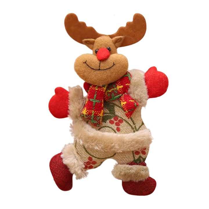 Decoratiune pentru Craciun, model cu personaje de poveste, ren, tematica magia sarbatorilor, multicolor, EFAYN