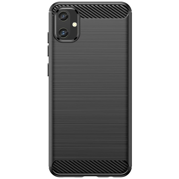 SILKASE tok Samsung Galaxy A05-höz, karbon szilikon, fekete színű