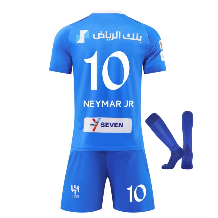 Echipament sportiv copii Saudi Neymar Football Jersey, Albastru