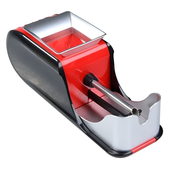 Aparat Profesional pentru Injectarea Tutunului, Electric, Compact, Rosu/Negru, Neo™